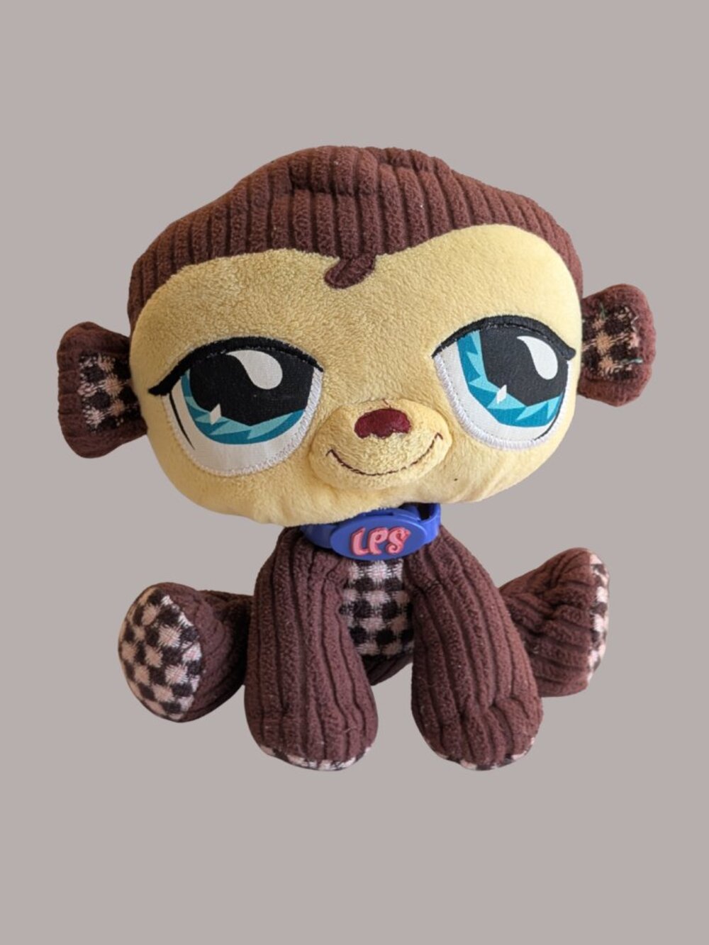 Littlest Pet Shop VIP Monkey Plush 2007 Hasbro LPS #485 Stuffed Animal Vintage